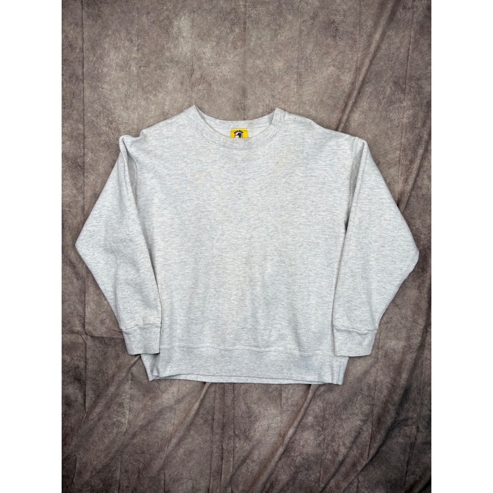 Vintage Duck Head Sweatshirt Mens Medium Gray‎ Crewneck Made in USA 90s Plain